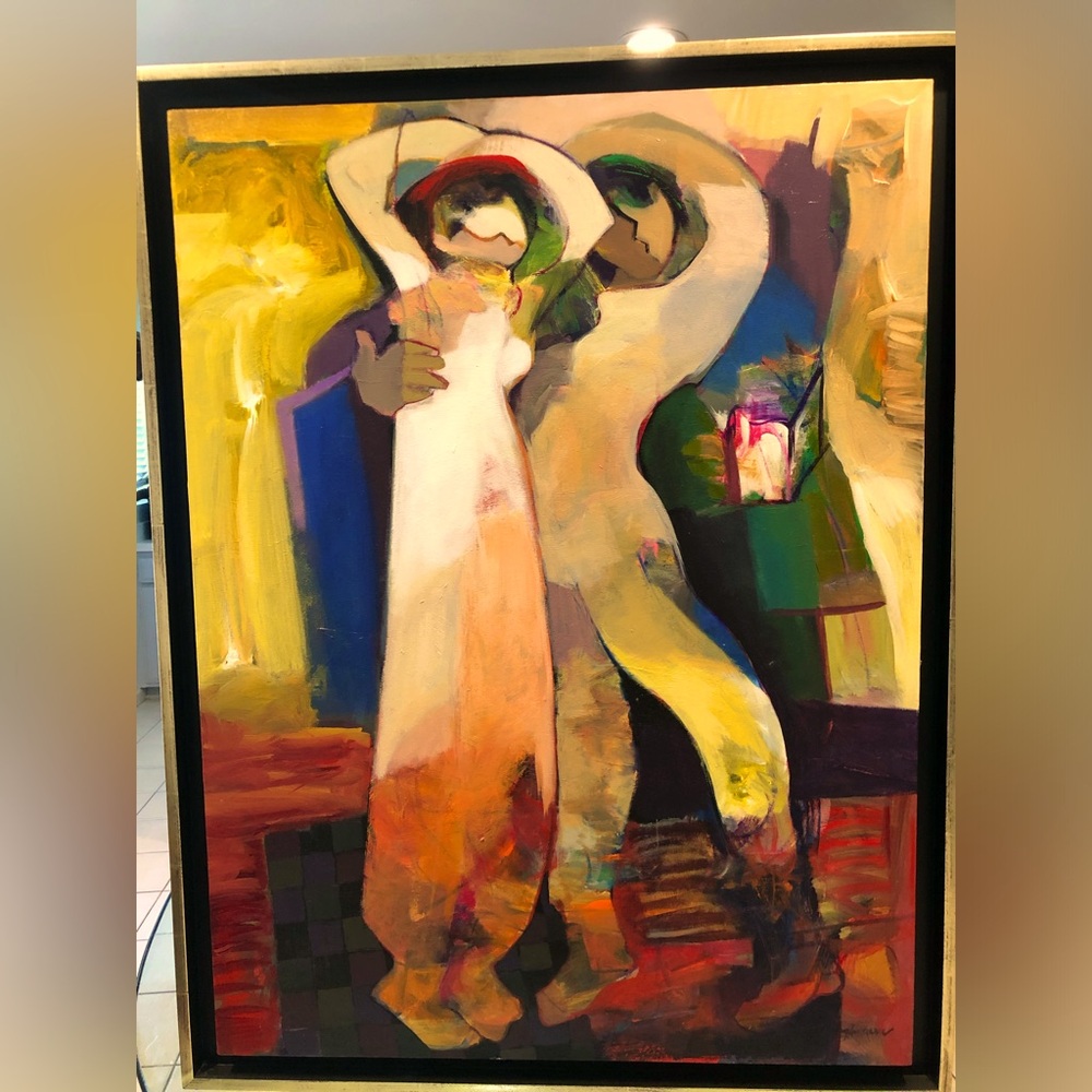 Hessam Abrishami acrylic on canvas SIGNED